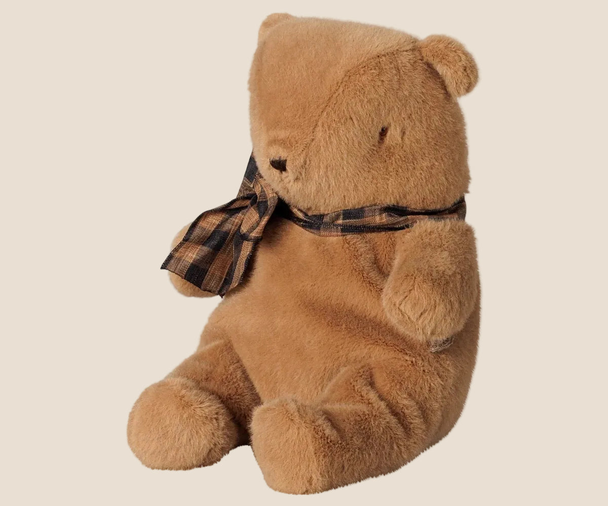 Maileg. Teddy Bear, Plush. Small - Mushroom Coloured.