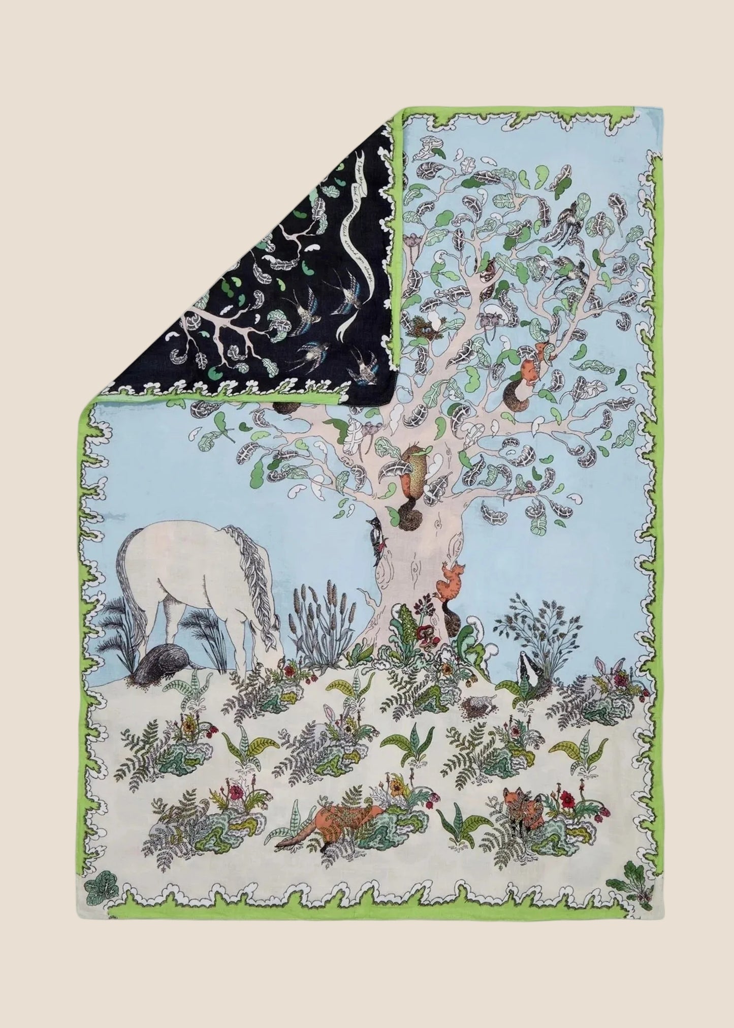 Forivor - The Enchanted Forest Organic Cotton Swaddle/ Blanket.