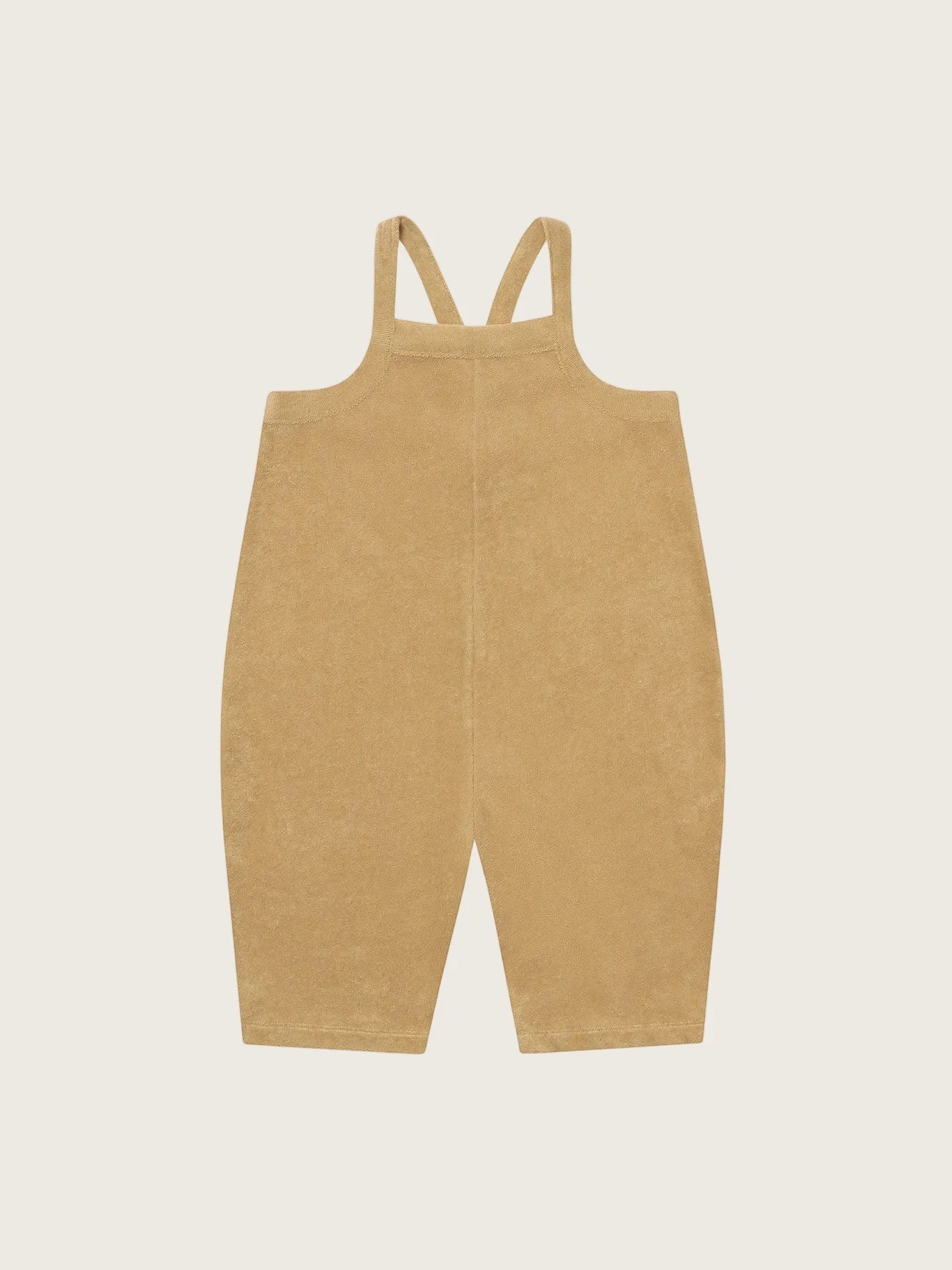 Organic Zoo. Wheat Terry Cropped Dungarees.