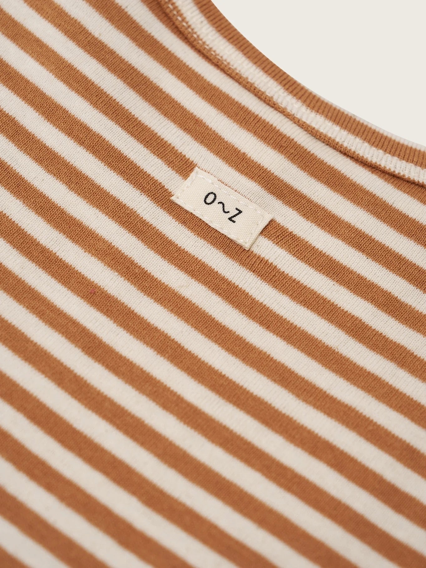 Organic Zoo. Copper Stripes Boxy T-Shirt.