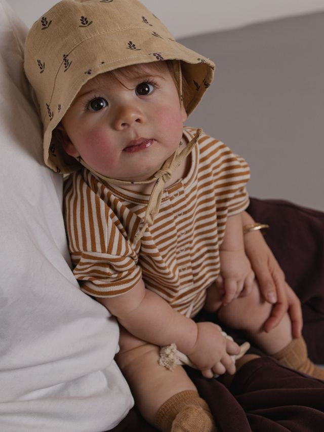 Organic Zoo - Copper Stripes Beach Romper.