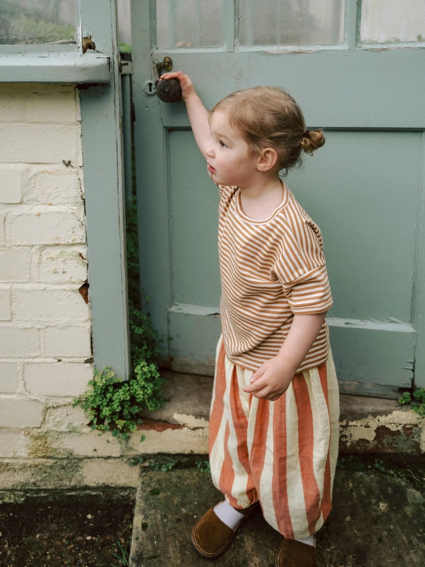 Organic Zoo. Copper Stripes Boxy T-Shirt.