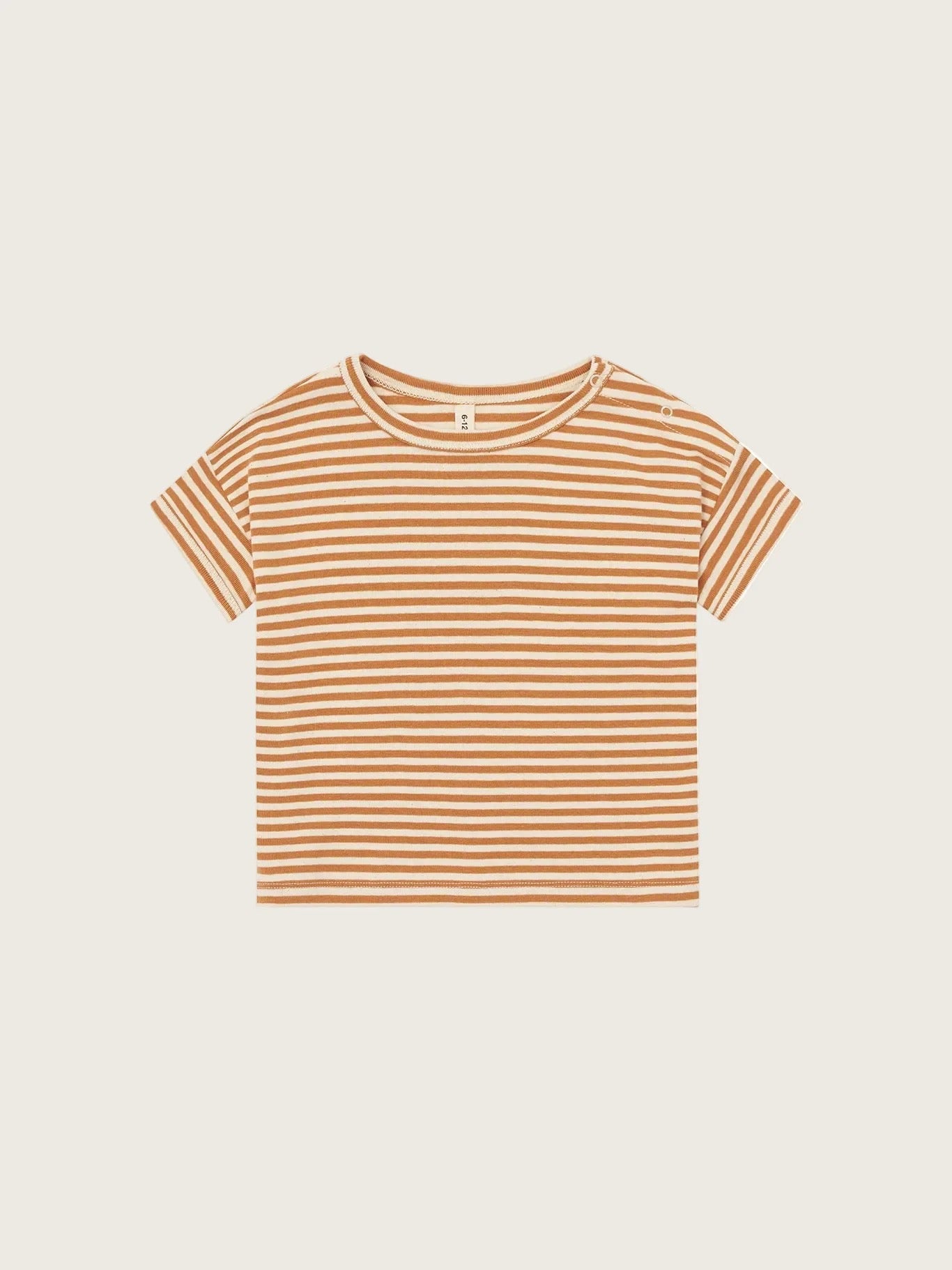 Organic Zoo. Copper Stripes Boxy T-Shirt.
