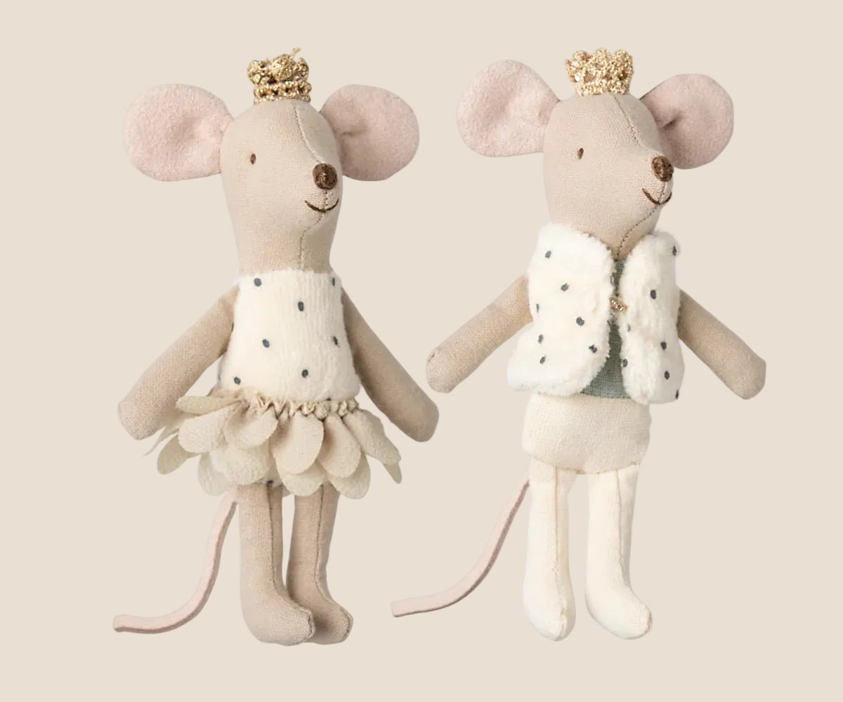 Maileg. Royal Twin Mice in matchbox.