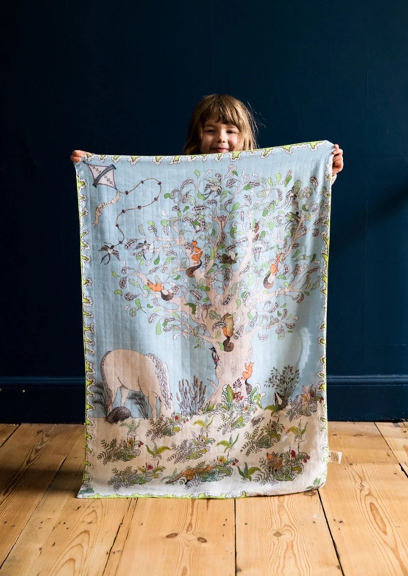 Forivor - The Enchanted Forest Organic Cotton Swaddle/ Blanket.