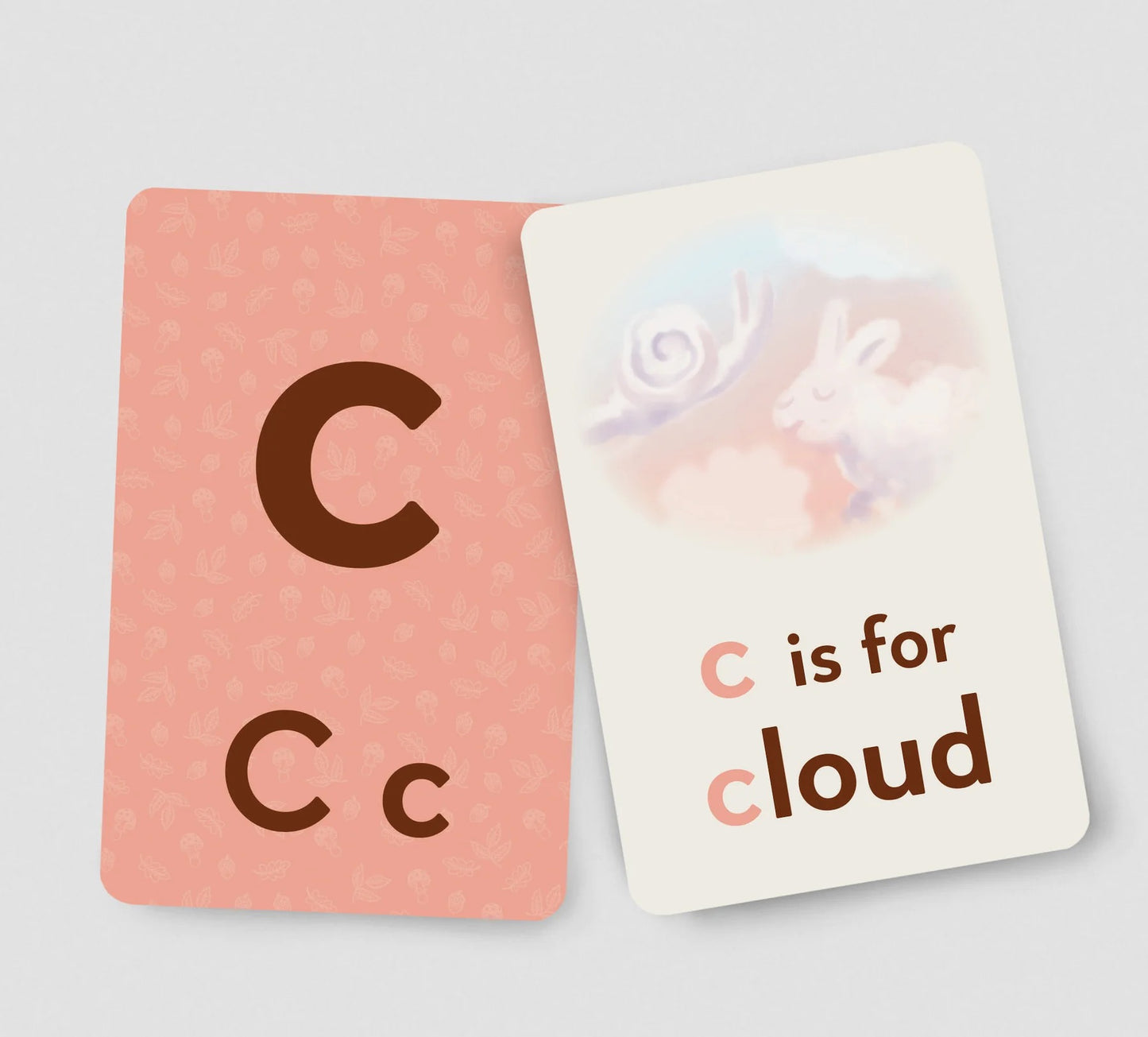 Brown Bear Wood ABC Flashcards set.