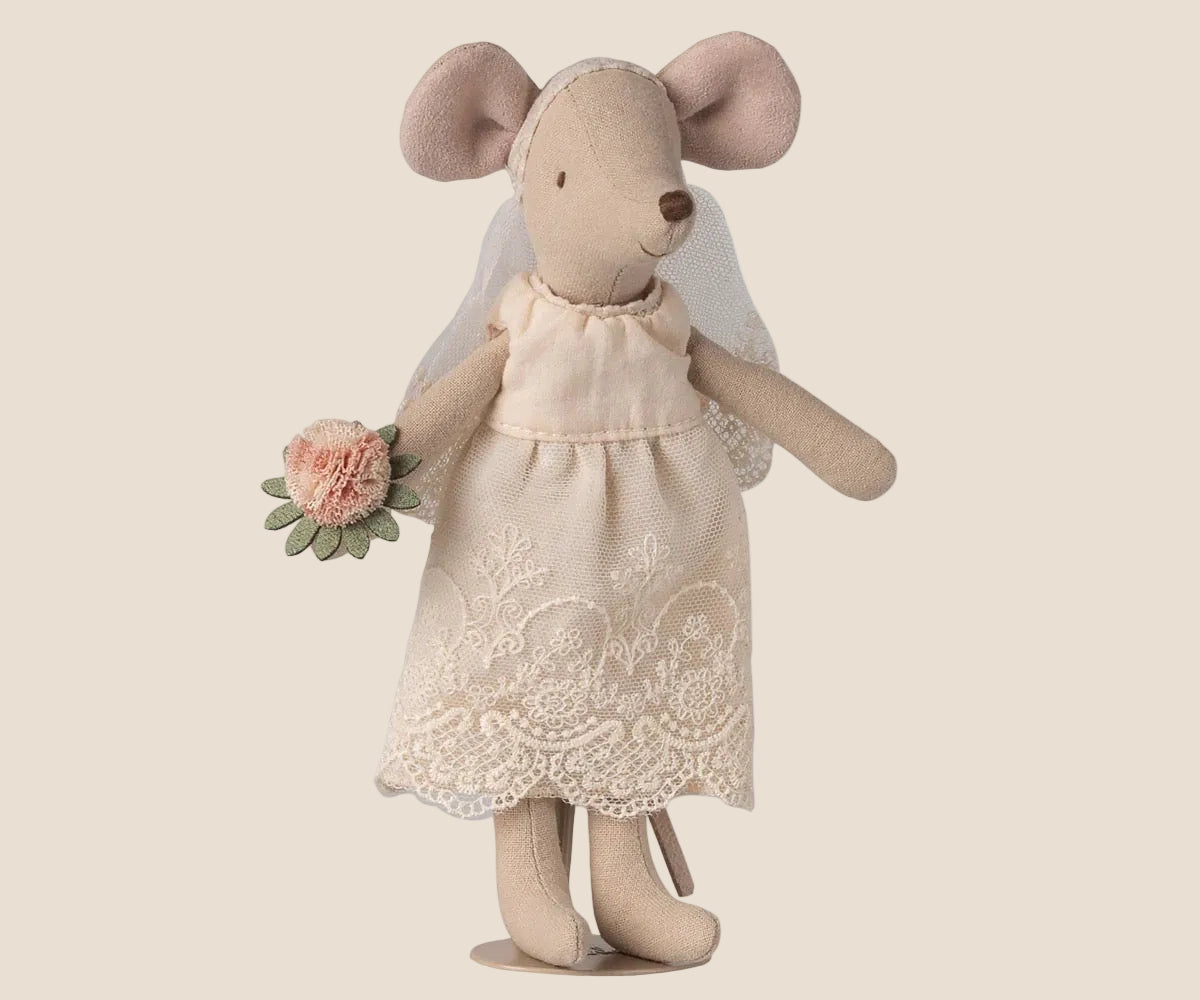 Maileg. Wedding Mice couple in box.