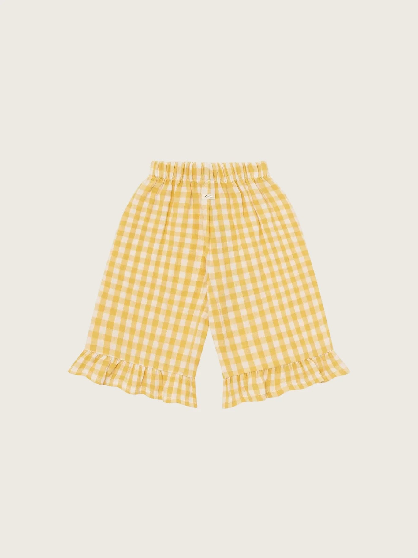 Organic Zoo. Honeycomb Gingham Frill Culottes.