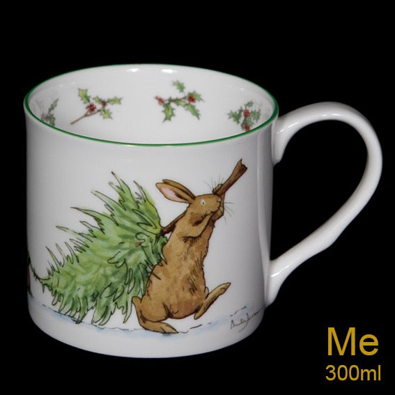 Anita Jeram 'I'll Take This Bit' Medium Christmas Mug.