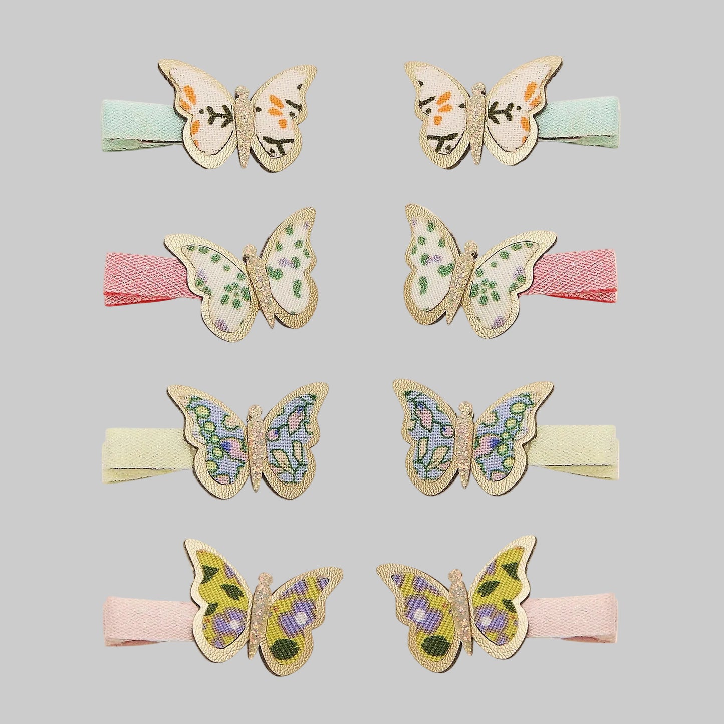 Mimi & Lula. Floral Butterfly Mini Clips.