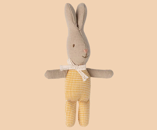 Maileg rabbit. Size - My - yellow check.
