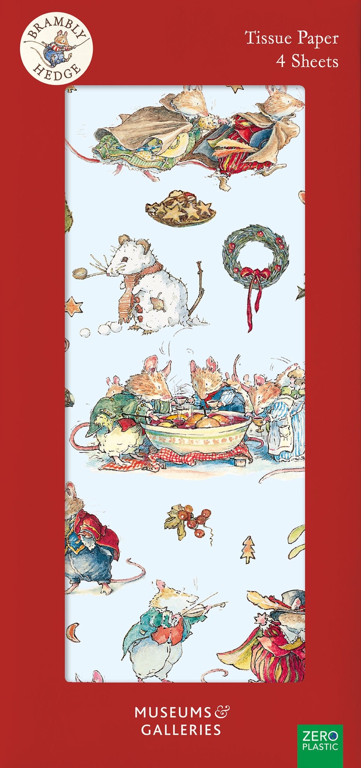 Christmas Tissue Paper. Brambly Hedge.