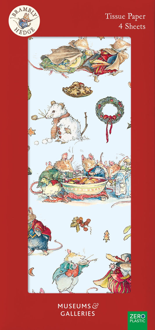 Christmas Tissue Paper. Brambly Hedge.