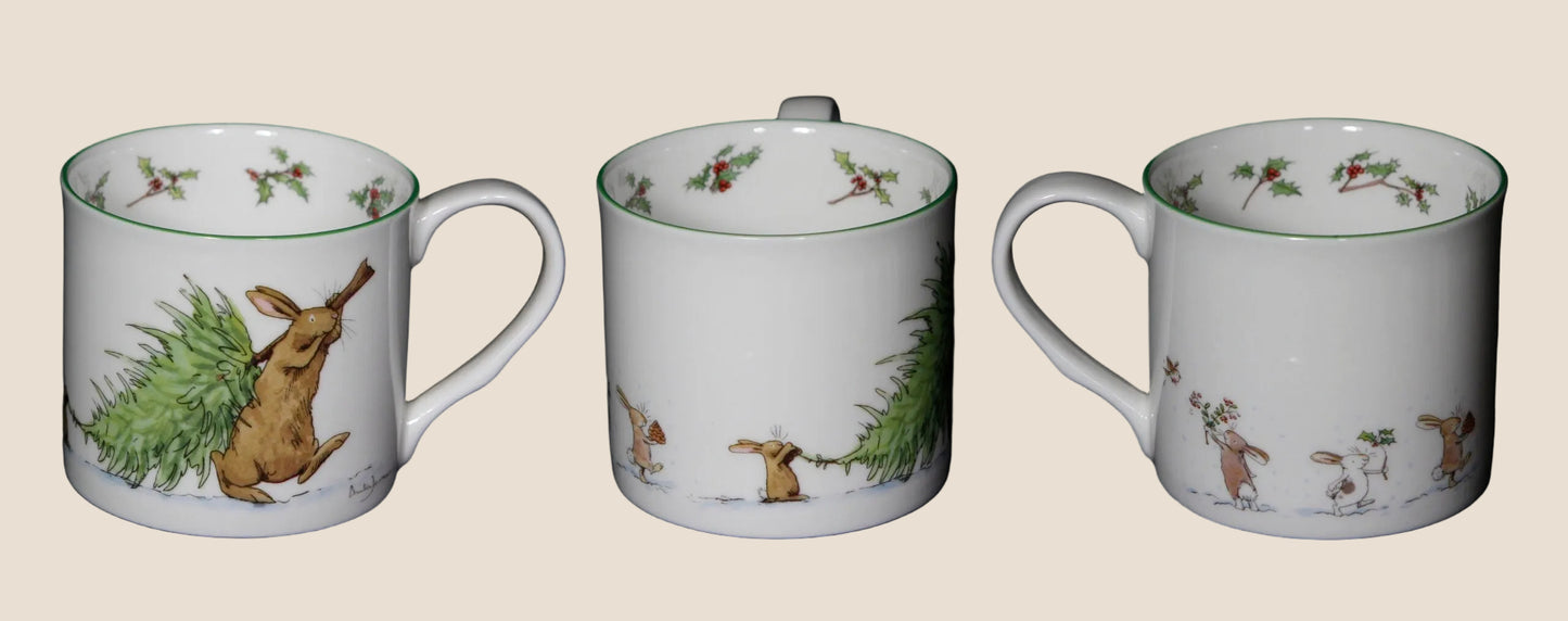Anita Jeram 'I'll Take This Bit' Medium Christmas Mug.