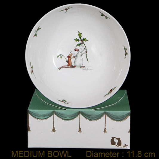 Anita Jeram - 'Here He Comes' Christmas Medium Bowl.