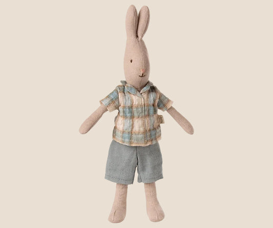 Maileg rabbit. Size 1 - classic, in shirt and shorts.