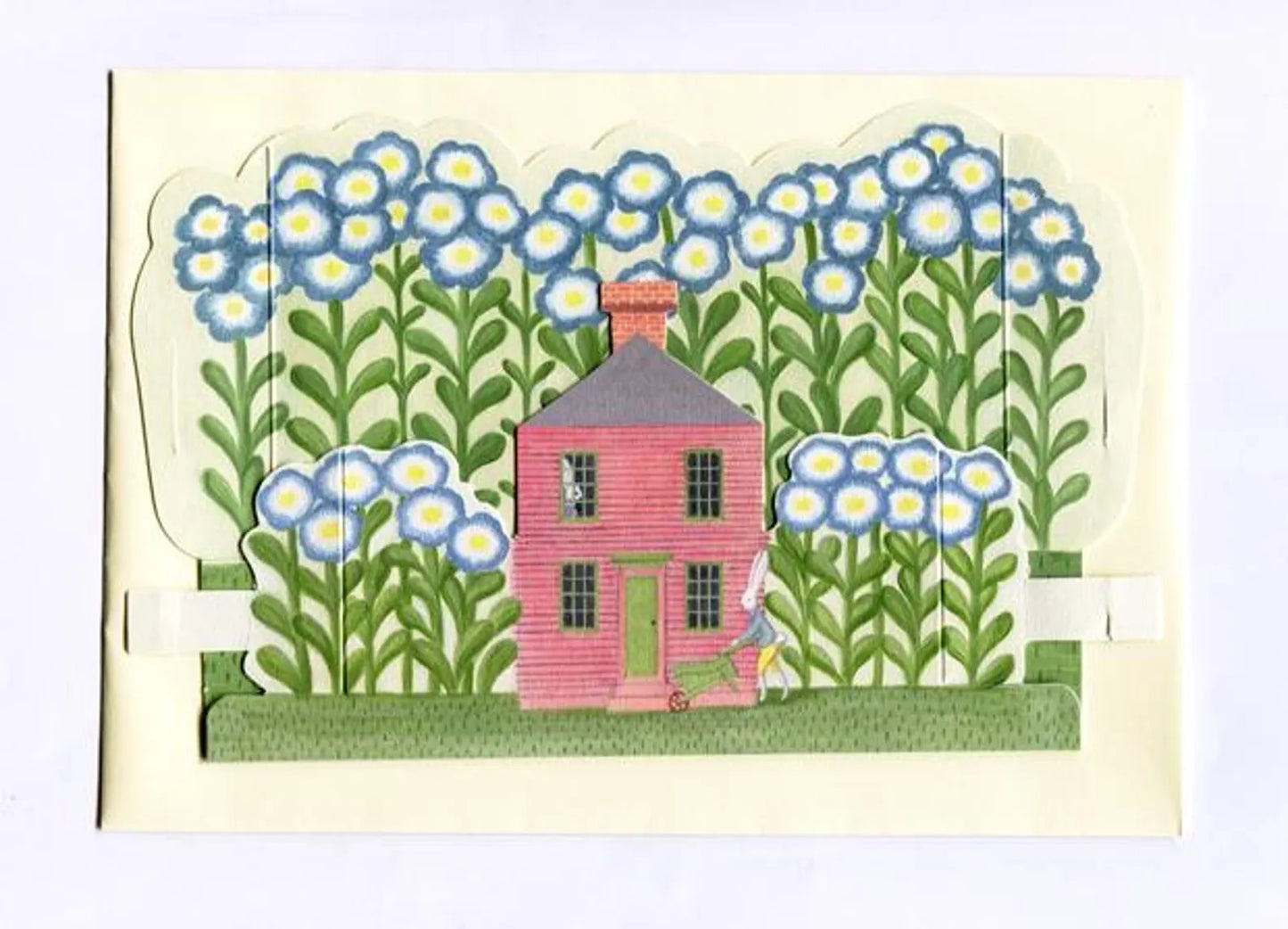 Elizabeth Harbour Rabbit House - Diorama Greetings Card.