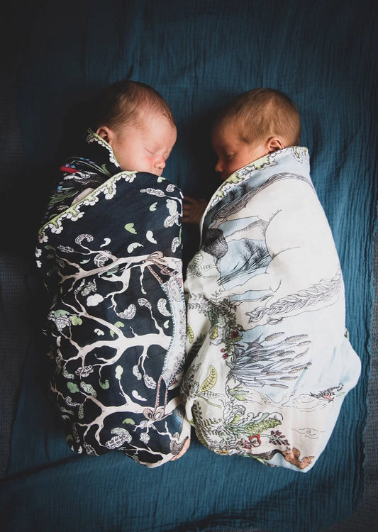Forivor - The Enchanted Forest Organic Cotton Swaddle/ Blanket.