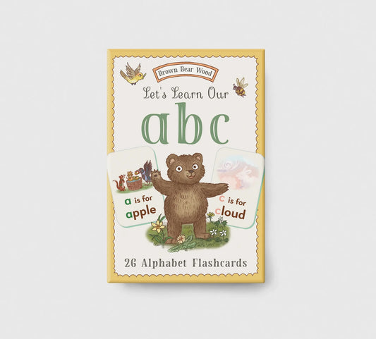 Brown Bear Wood ABC Flashcards set.