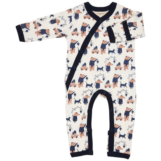 Pigeon Organics Romper - Animal Procession.