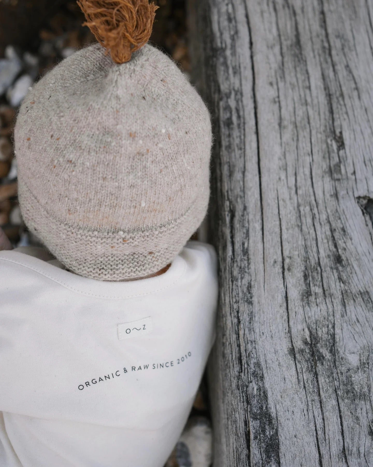 Organic Zoo Undyed MILK Playsuit.