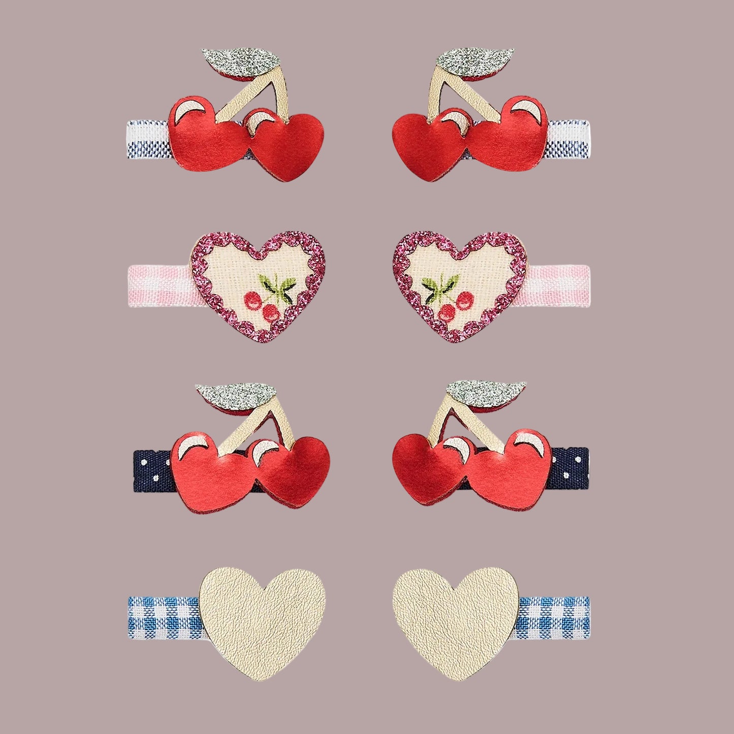 Mimi & Lula. Red Cherry Mini Clips.