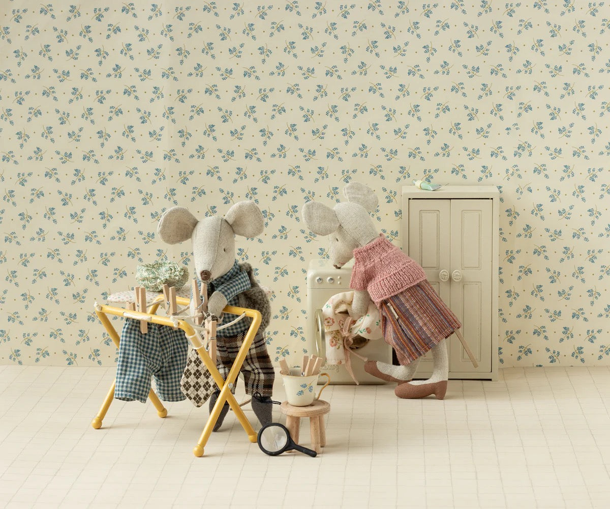 Maileg - wardrobe, Mouse Cream.