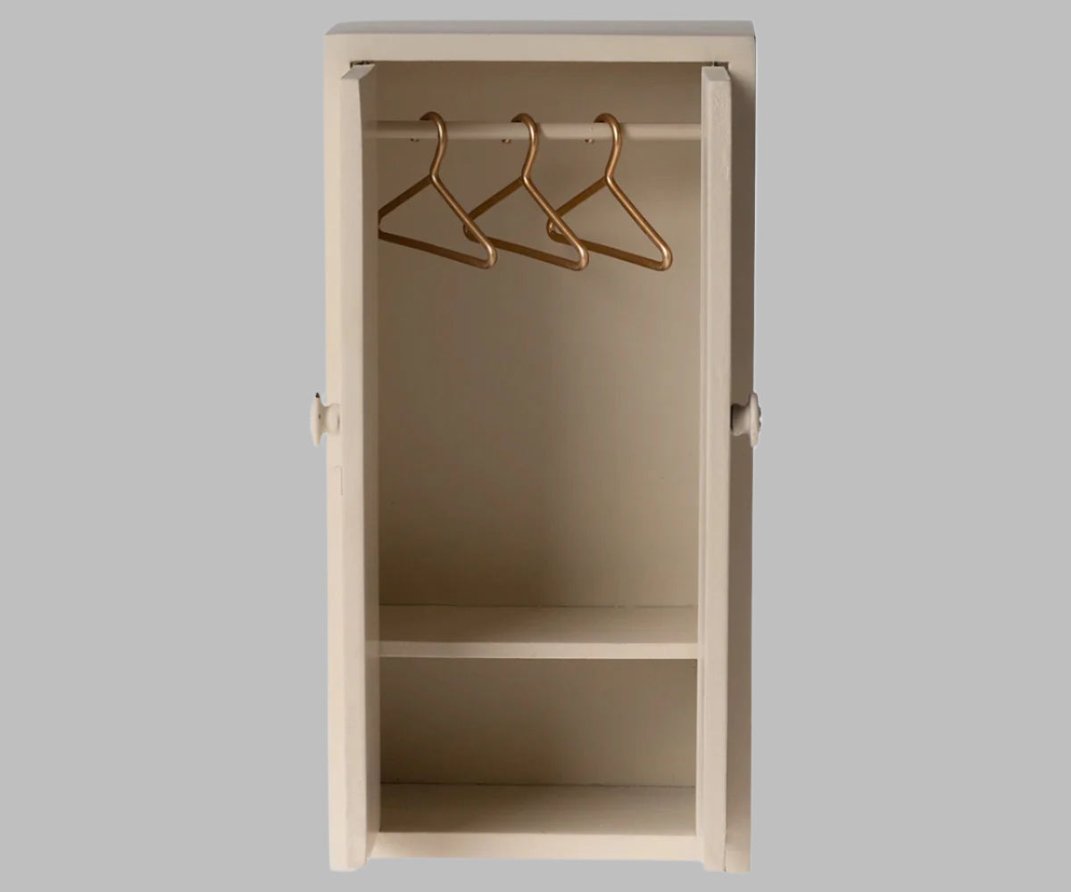 Maileg - wardrobe, Mouse Cream.