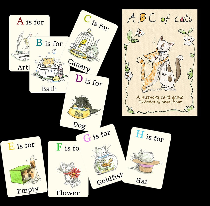 Anita Jeram ABC of Cats. A memory card game.