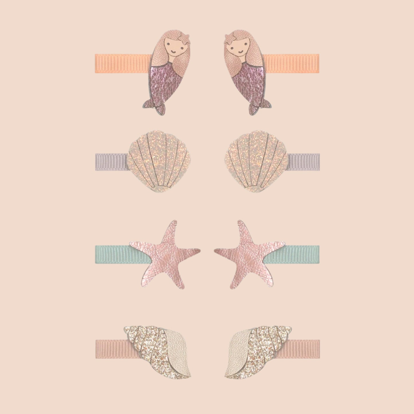 Mermaid hair clips.