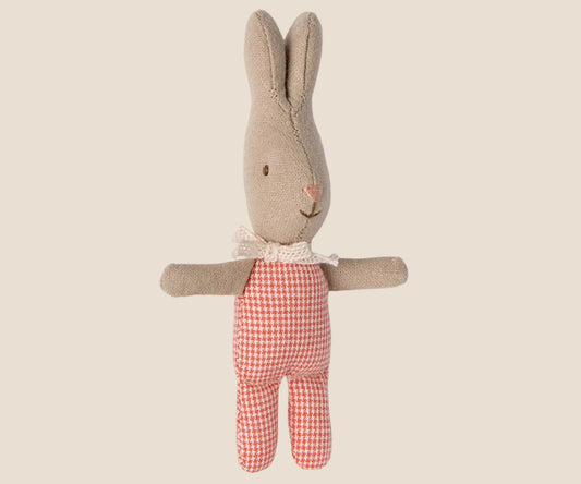 Maileg. Rabbit, My - Red check.