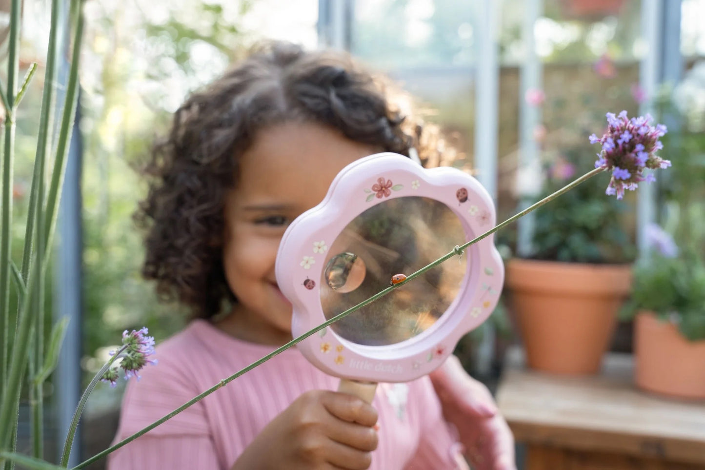 Magnifying Glass. Fairy Garden.