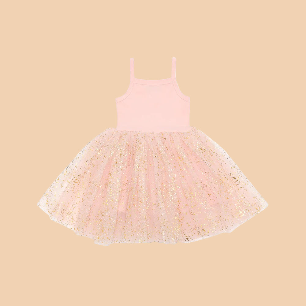 Bob & Blossom. Pale Pink Sparkle Dress.