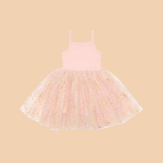 Bob & Blossom. Pale Pink Sparkle Dress.