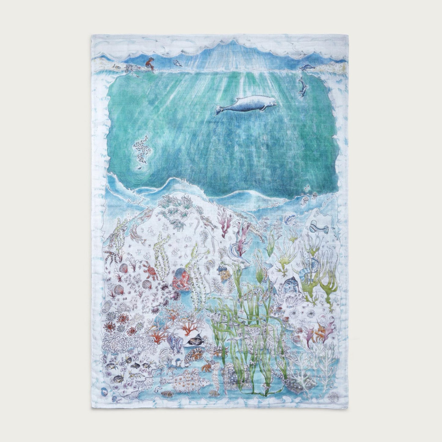 Forivor Baby Muslin Blanket. Legends of the Sea.