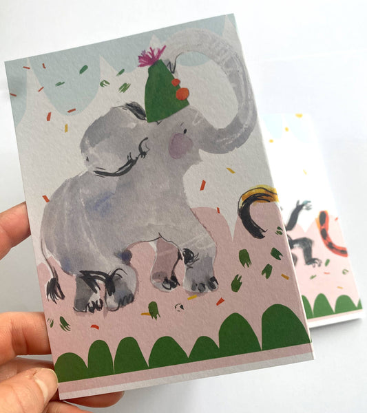Party Animals Concertina Card