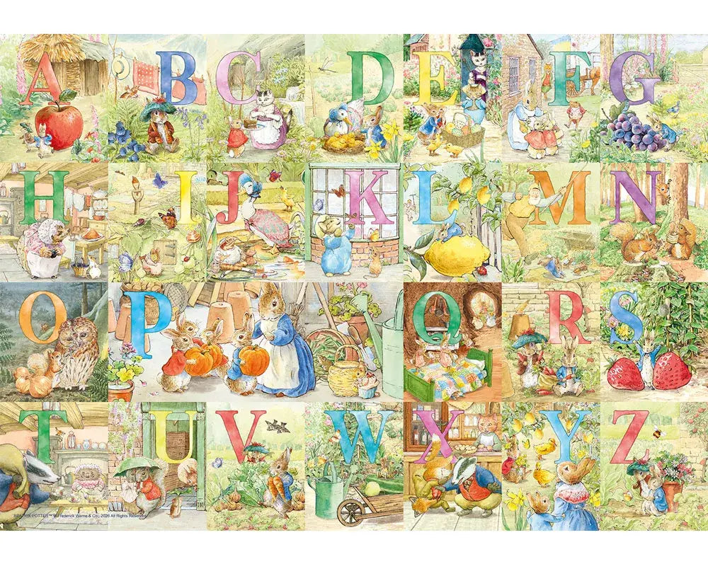 Jigsaw Puzzle. Peter Rabbit Alphabet