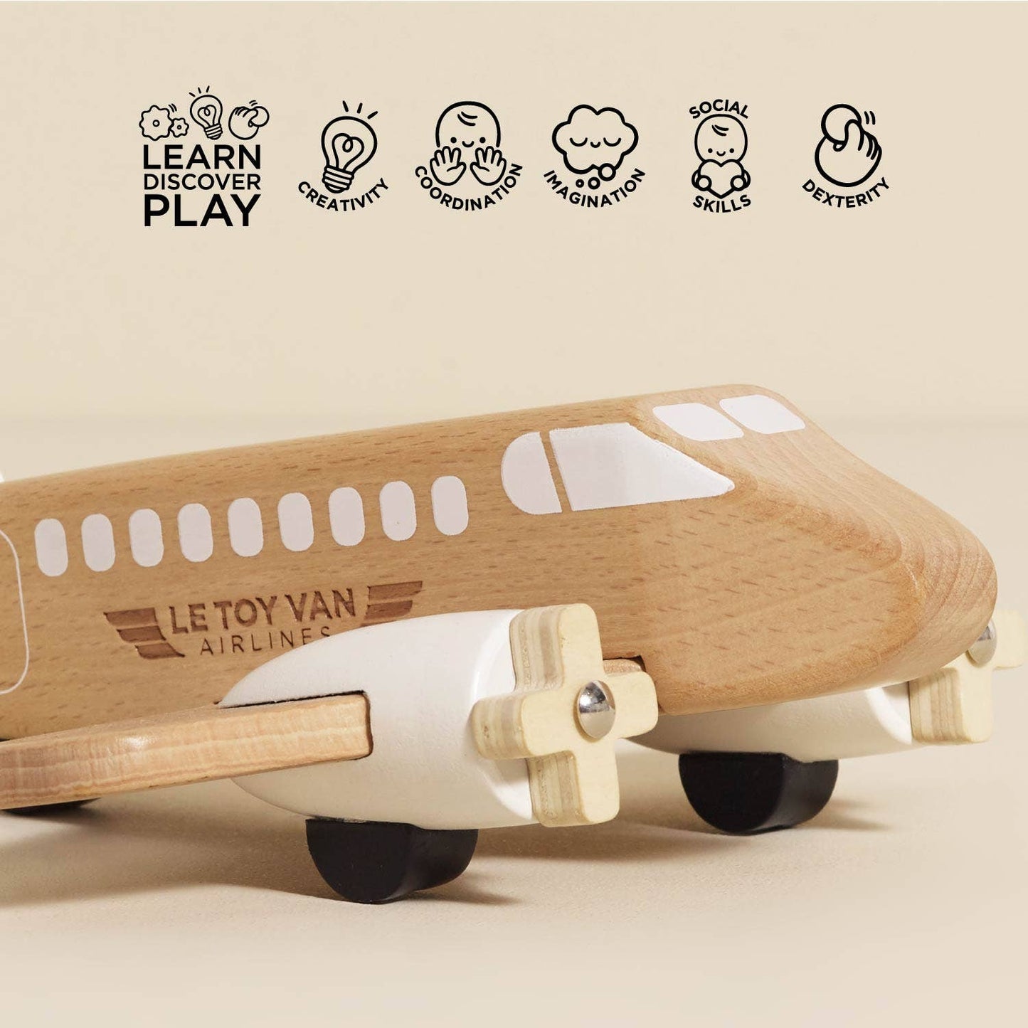 Retro wooden Toy Plane