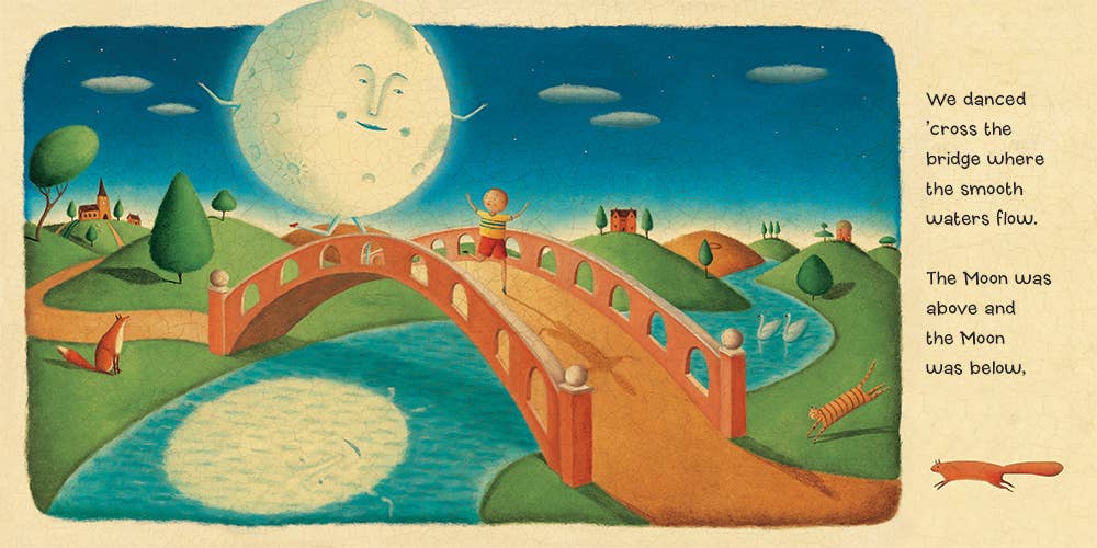 I Took the Moon for a Walk - Children's Book. Large Board Book.