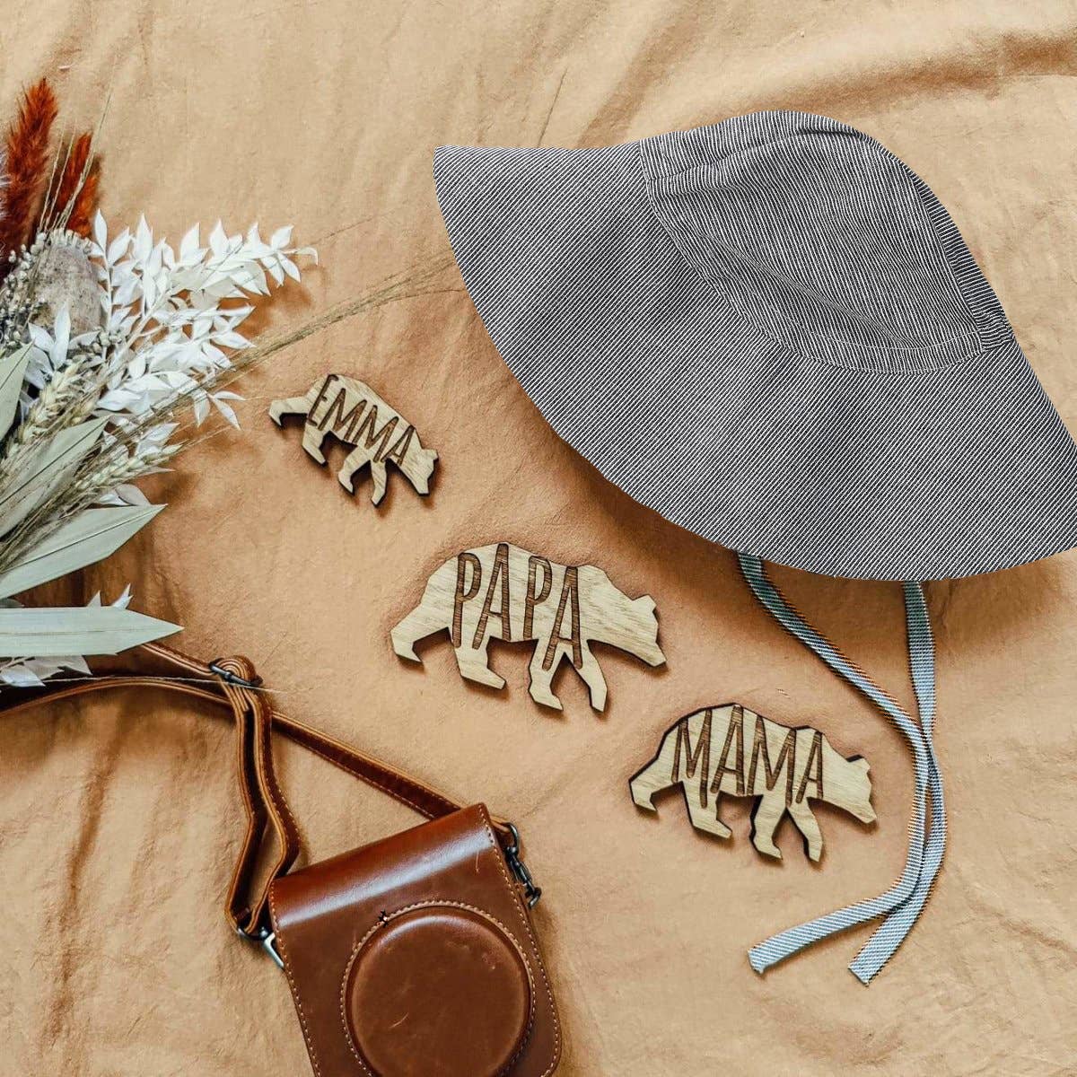 Sun hats. 100% organic linen cotton. Blush and Pinstripe blue.